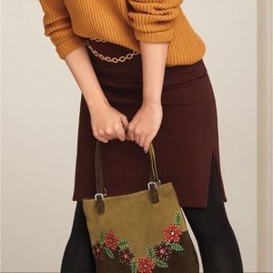 Cabi, Boss Skirt, Burgundy